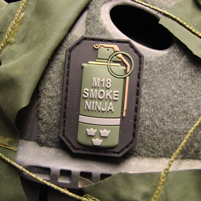 Smoke Morale Hook PVC Patch.