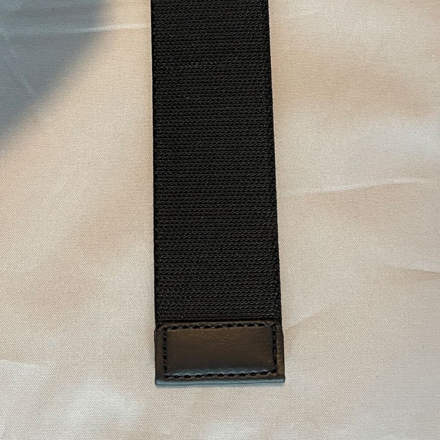 The end of belt of a Elastic Belt Tactical Black