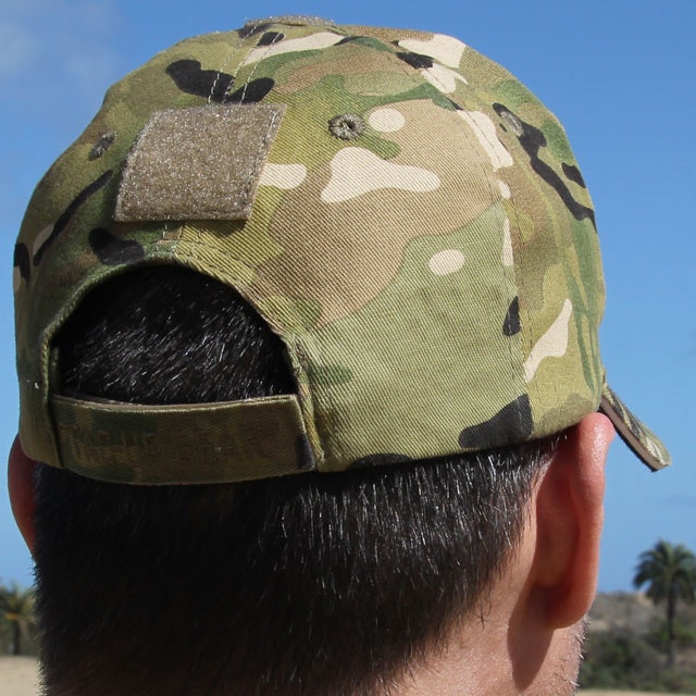 Back view of a Baseball Cap Multicam Type.