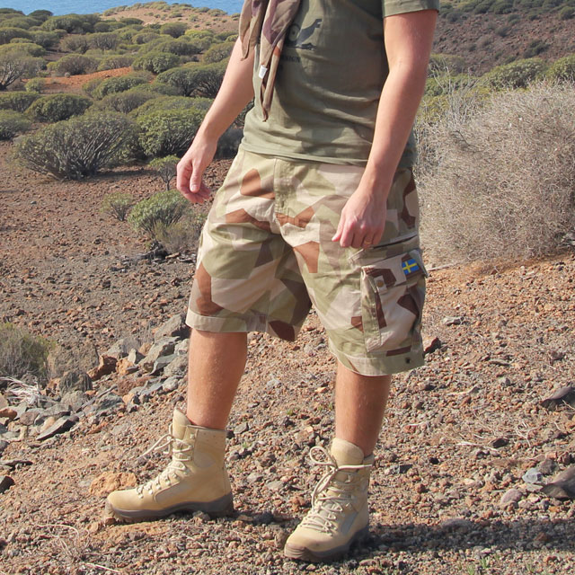Camp Shorts M90K Desert worn in a hot environment.