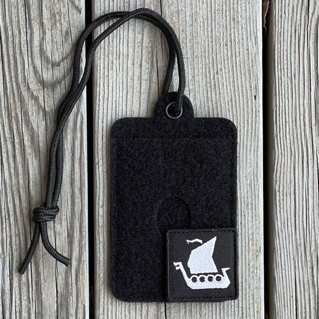 Card holder Hook and Loop Black from TAC-UP GEAR