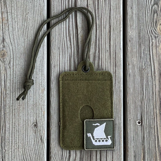 Card holder Hook and Loop Green from TAC-UP GEAR