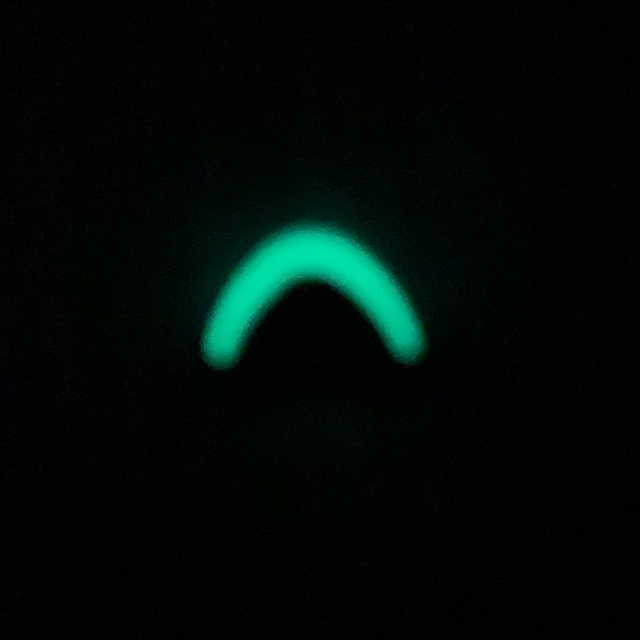 Cord End Black/Glow i the dark in the dark