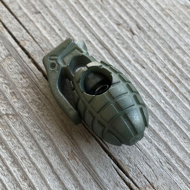 Cord Lock Grenade Green