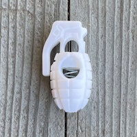 Cord Lock Grenade White