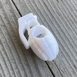 Cord Lock Grenade White