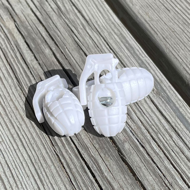 Three Cord Lock Grenade White from TAC-UP GEAR