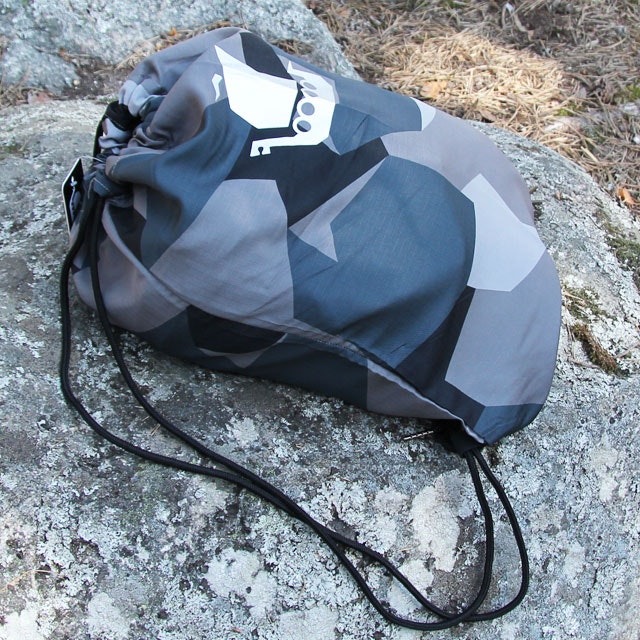 Side view of a Drawstring Sports Bag M90 Grey