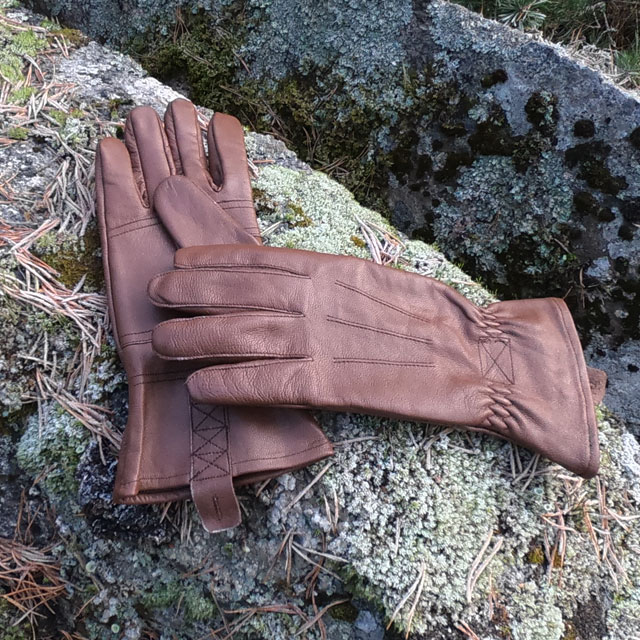 Bushcraft Leather Glove Brown from TAC-UP GEAR