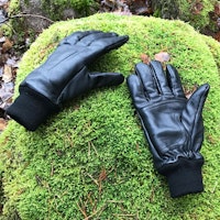 Officer Black Leather Glove