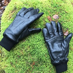 Officer Black Leather Glove