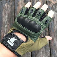 Short Finger Tactical Glove Green