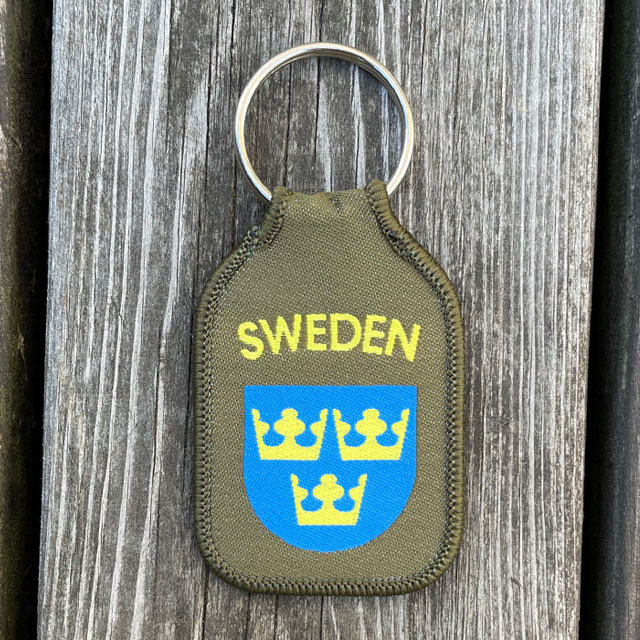 Keyring SWEDEN Green from TAC-UP GEAR