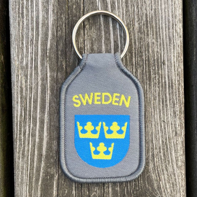 Keyring SWEDEN Grey from TAC-UP GEAR