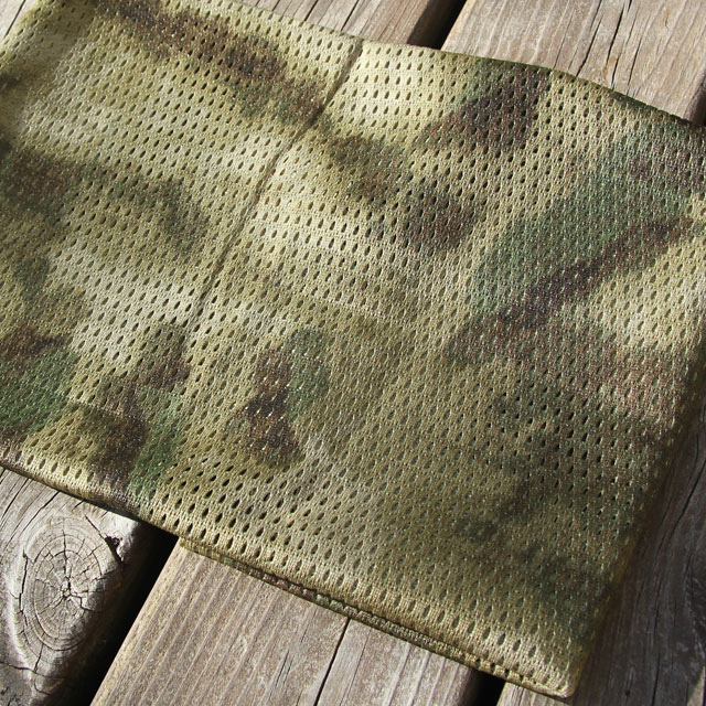 Camouflage print on a Sniper Scarf Marshland.