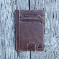 Minimalistisk Plånbok Brun Läder