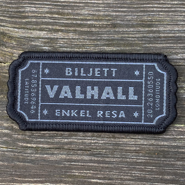 Biljett Valhall Svart/Grå