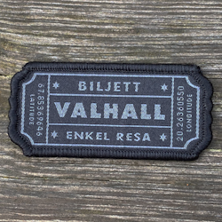 Biljett Valhall Svart/Grå