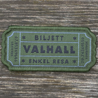 Biljett Valhall Militärgrön