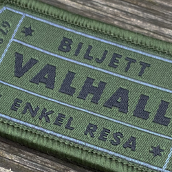 Biljett Valhall Militärgrön