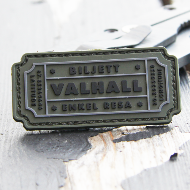 Biljett Valhall PVC Militärgrön