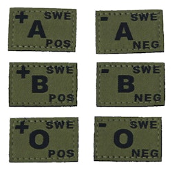 Blood Type Hook Patch Green