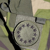 EU Green Embroidered Patch
