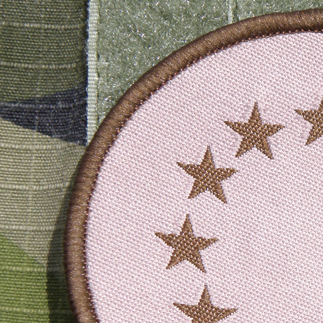 Close up of a EU Desert Patch.