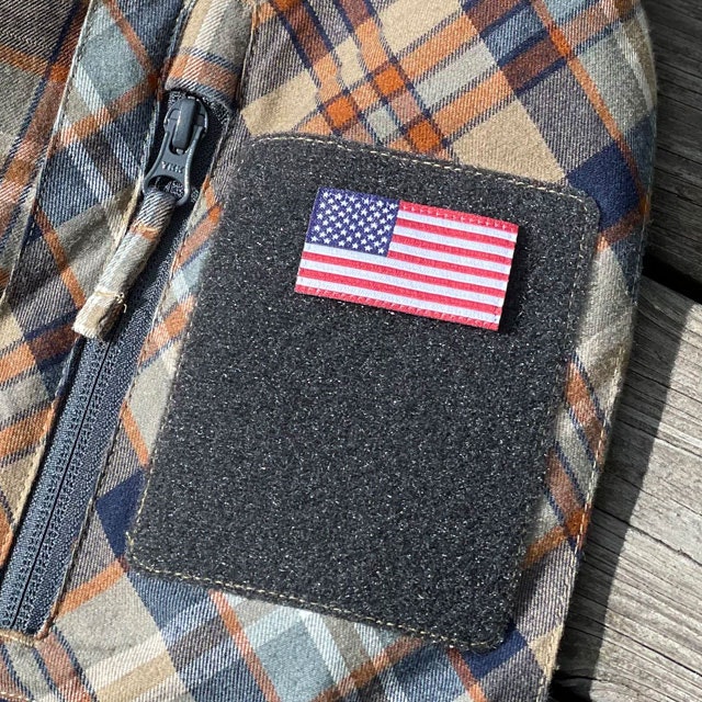 American Flag Hook Patch Small