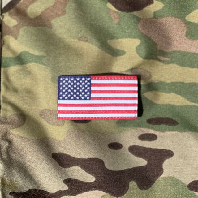 American Flag Hook Patch Small