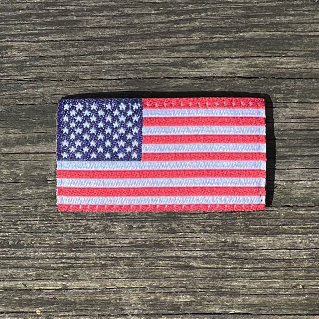 American Flag Hook Patch Small