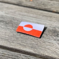 Greenland Flag Hook Patch Small