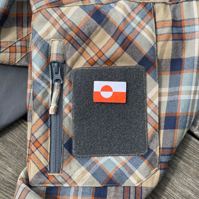 Greenland Flag Hook Patch Small