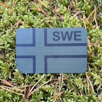 IR - SWE Flagga Dual IFF Grön/Svart