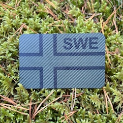 IR - SWE Flagga Dual IFF Grön/Svart
