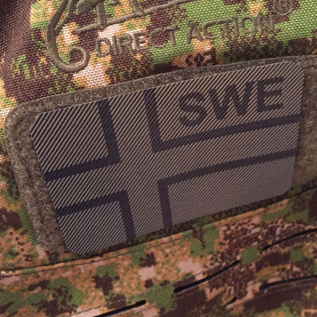 IR - SWE Flagga Dual IFF Grön/Svart.