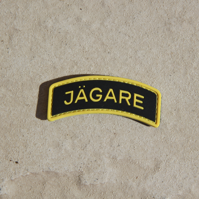 JÄGARE Yellow/Black/Yellow PVC Patch.