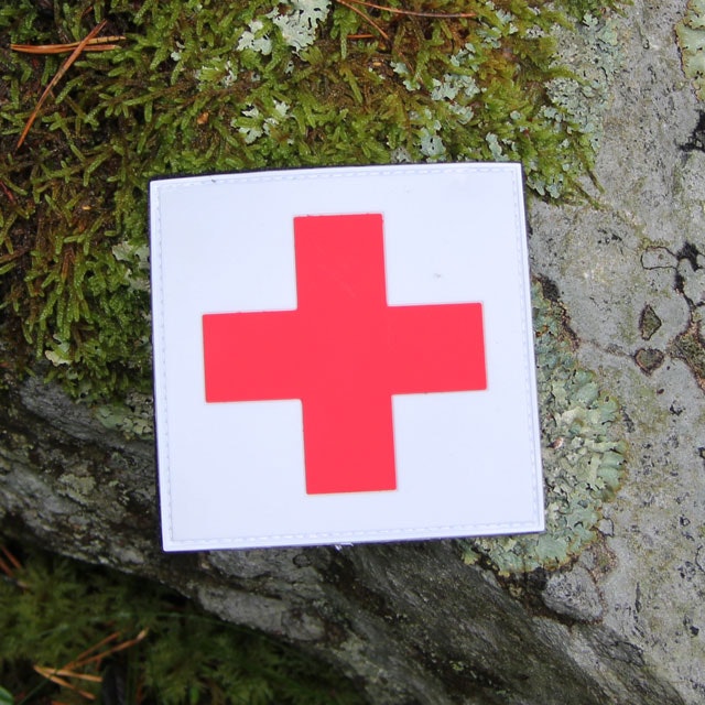 Outdoor product picture of the Medic Cross PVC Hook Patch.