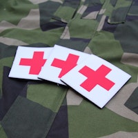 Medic Red Cross PVC Hook Patch x 3 Save