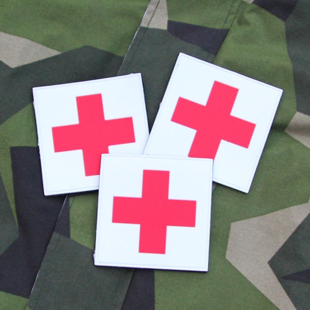 Product photo of Medic Cross PVC Hook Patch x 3 Bundle.