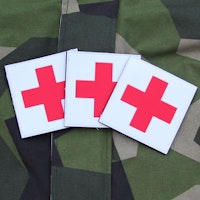 Medic Red Cross PVC Hook Patch x 3 Save