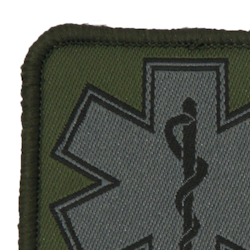 MEDIC Subdued Green Star Patch