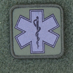 MEDIC Subdued Green Star Patch