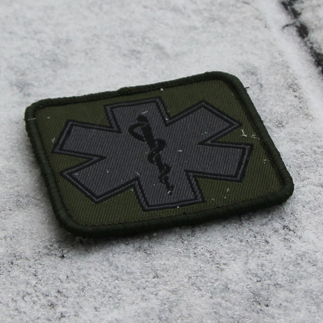 MEDIC Subdued Green Star Patch.