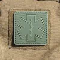 MEDIC Subdued Green Star Hook PVC Patch