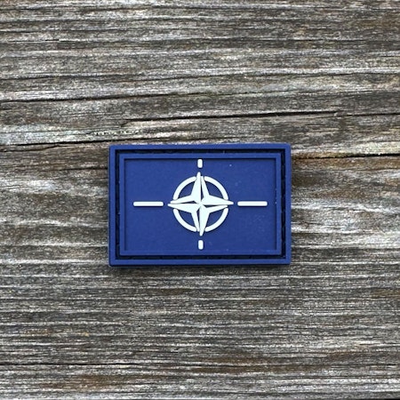 NATO Flag PVC Hook Patch Small