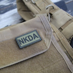 NKDA Green/Black PVC Hook Patch