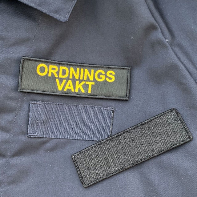 Ordningsvakt Avlång Kardborremärke_2