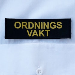 Ordningsvakt Avlångt Tygmärke