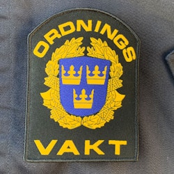 Ordningsvakt Rundad Kardborremärke